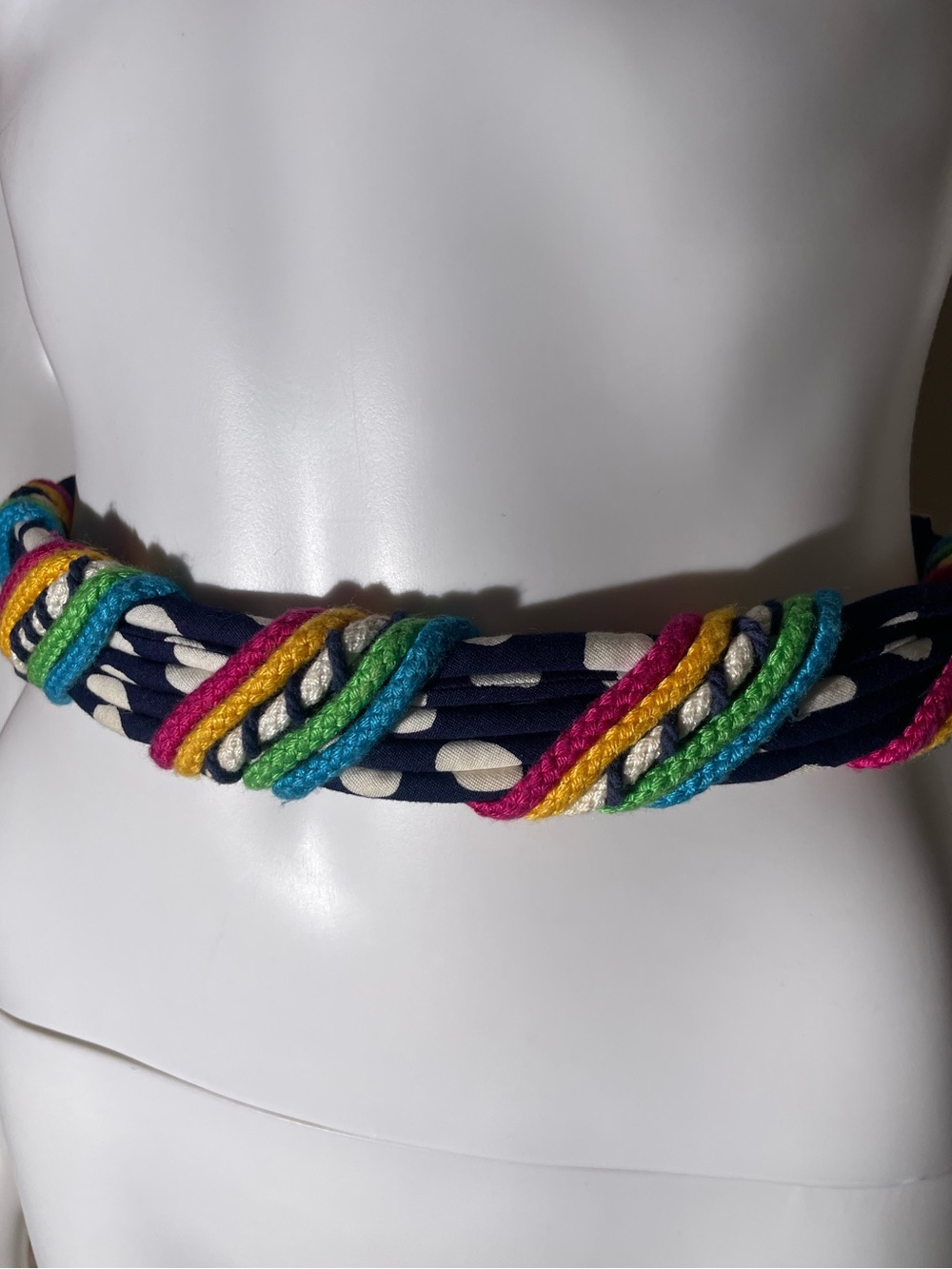 Vintage 1980's Ginnie Johansen Designs Inc Dallas Boutique Abstract Tribal Braid